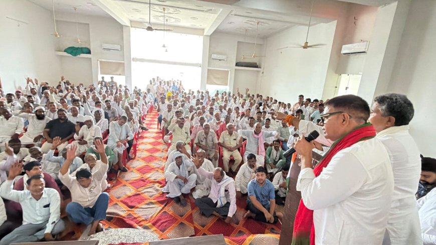 पंचायत व निकाय चुनाव को लेकर ब्लॉक महुवा व मंडावर कांग्रेस कमेटी की मीटिंग मंडावर में आयोजित