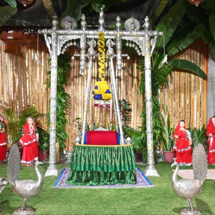श्रीनाथजी मंदिर में श्रावण कृष्ण चतुर्थी पर अलौकिक श्रृंगार: ललिताजी के भाव में विराजे प्रभु, दर्शन को उमड़े वैष्णव