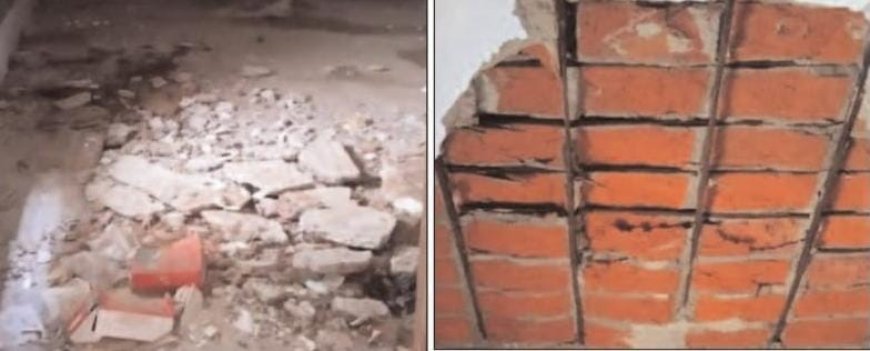 छत से गिर रहा प्लास्टर, दीवारों में दरारें:200 से अधिक नौनिहाल टिनशेड के नीचे पढ़ने को मजबूर