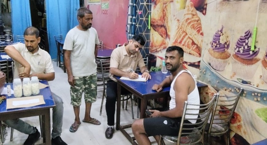 त्योहारी सीजन में खाद्य सुरक्षा विभाग की बड़ी कार्रवाई: किशनगढ़बास और कोटकासिम में मिलावटखोरों पर कसा शिकंजा, 6 खाद्य पदार्थों के सैंपल लैब भेजे