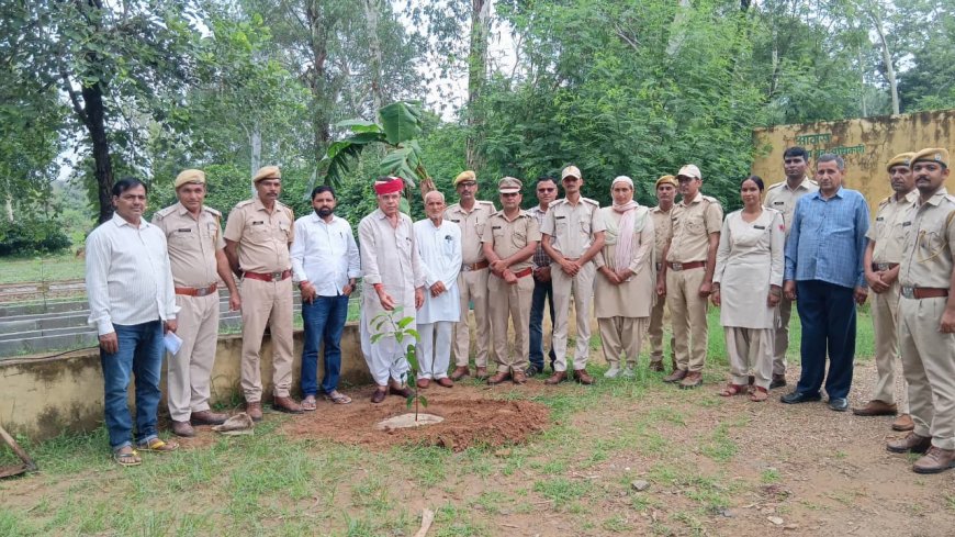 'पेड़ ही हमारे जीवन का आधार':इंद्रपुरा नर्सरी में वन सुरक्षा समिति और वन विभाग की टीम ने लगाए पौधे, पूर्व विधायक चौधरी रहे मौजूद