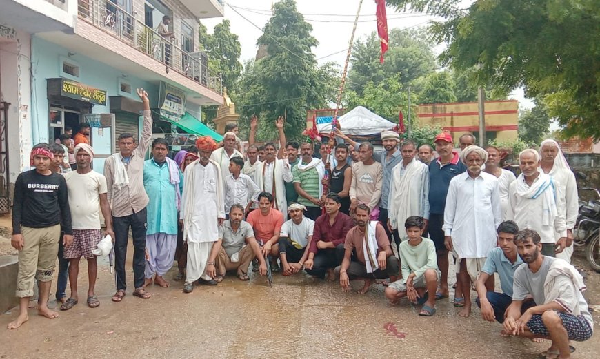 माता के जयकारों के साथ रवाना हुई बांकी माता की सप्तम पदयात्रा