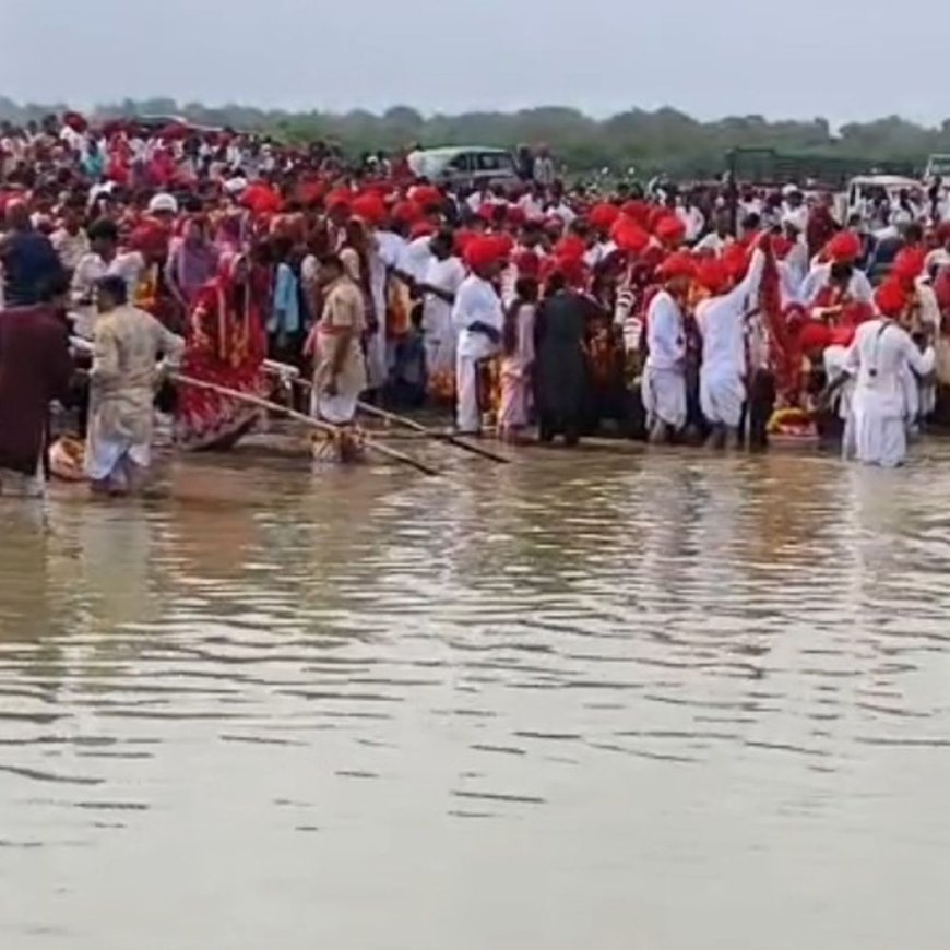 20 साल बाद छलके कैलाशनगर के तालाब: 500 से अधिक बहनों ने समंदर हिलोरकर रचा इतिहास, धर्म भाइयों ने ओढ़ाई चुनड़ी