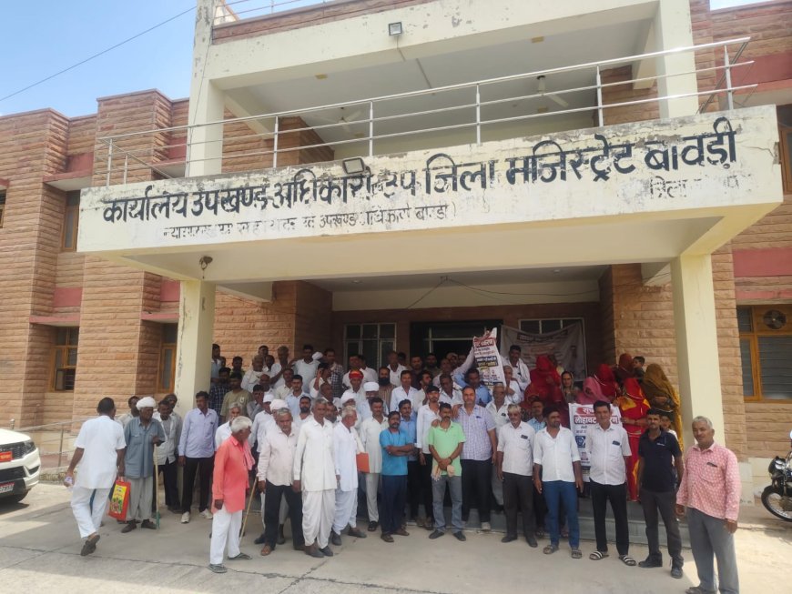 भंवरी देवी हत्याकांड में न्याय की मांग, डांवरा, अनियानाडा व अणवाणा केलावा के ग्रामीणों ने एसडीएम को सौंपा ज्ञापन