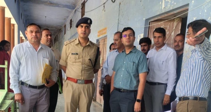 जिला निर्वाचन अधिकारी ने खैरथल एवं मुंडावर में 14 मतदान केन्द्रों का किया निरीक्षण