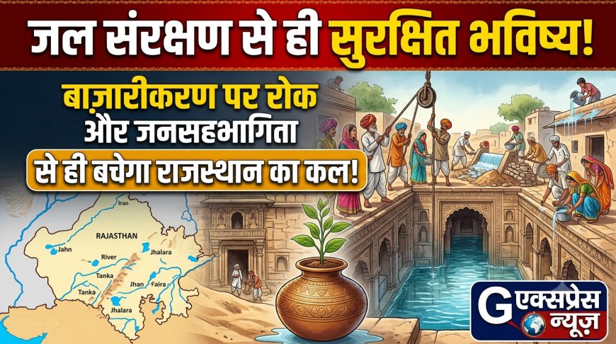 जल संरक्षण से ही सुरक्षित भविष्य: बाजारीकरण पर रोक और जनसहभागिता से ही बचेगा राजस्थान का कल