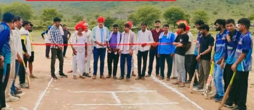 ग्रामीण प्रतिभाओं को मिलेगा मंच: हलकारा बास में क्रिकेट प्रतियोगिता का हुआ भव्य शुभारंभ,सजी चौके-छक्कों की महफिल