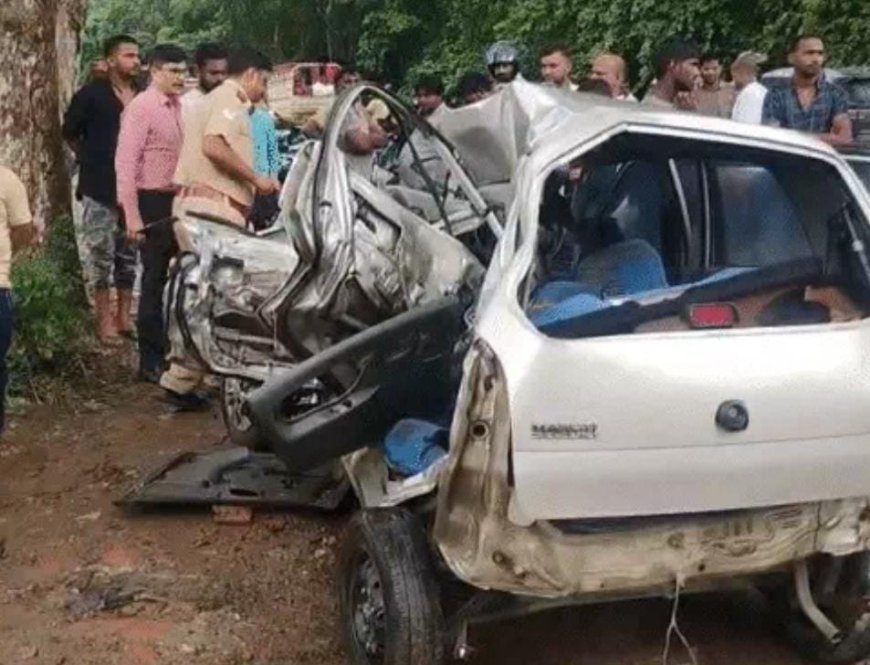 बाराबंकी में दर्दनाक हादसा, डंपर की टक्कर से एक ही परिवार के चार लोगों की मौत