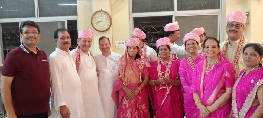 गायत्री नगर में 64 रिद्धि सिद्धि मंत्रों से युक्त दीपों द्वारा वर्तमान स्त्रोत पाठ हुआ संपन्न