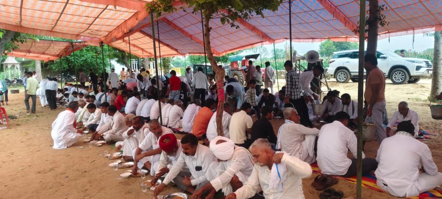 हजारों श्रद्धालुओं की आस्था से गूंजा टुडियाना, श्री देवनारायण कथा का भव्य समापन, भक्तों ने ग्रहण की भोजन प्रसादी