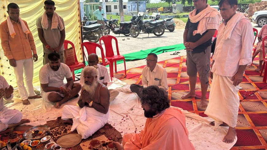 भरतपुर में 50 लाख की लागत से बनेगा भव्य राम मंदिर; भूमि पूजन संपन्न  प्रथम दिन ही जनसहयोग से जुटाए 12.5 लाख रुपये,