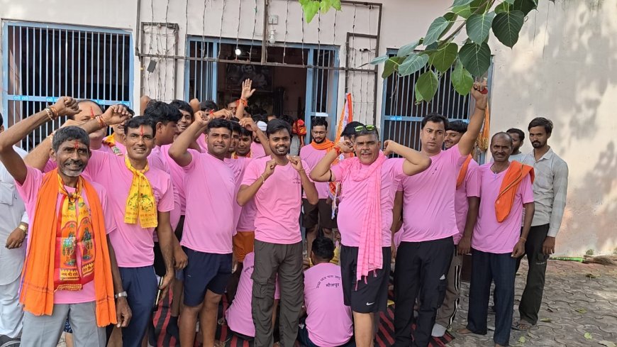 मौजपुर से प्रथम डाक ध्वजा हुई खाटू श्याम जी को रवानगी
