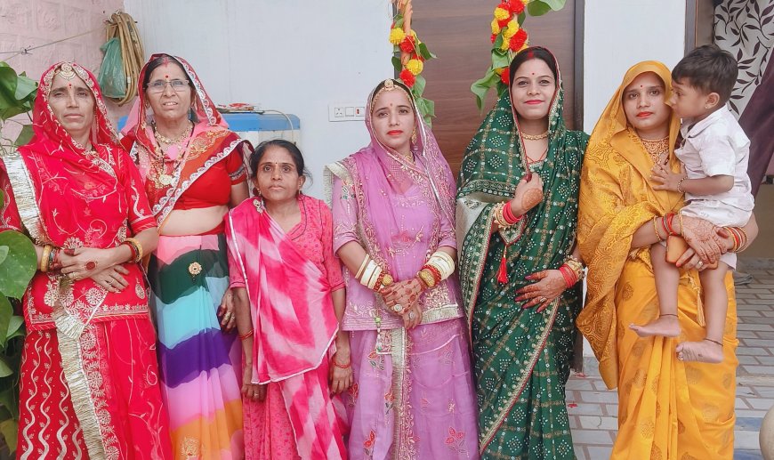 कजरी तीज की धूम: महिलाओं ने झूला झूलकर गाए लोकगीत, निमड़ी व तलाई पूजन कर मांगा अखंड सुहाग