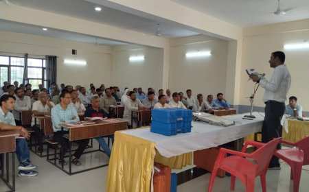 नगरीय निकाय आम चुनाव 2026 के लिए प्रथम मतदान अधिकारियों का प्रशिक्षण आयोजित
