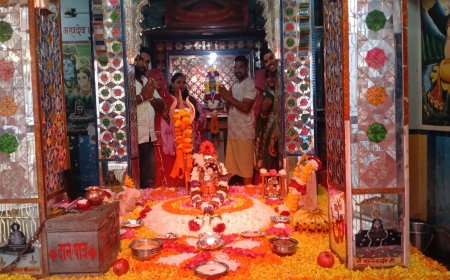 शिव-कृष्ण भक्ति का अद्भुत संगम:जन्माष्टमी पर हुआ विशेष सहस्त्र धारा अभिषेक, वैदिक मंत्रोच्चार से गुंजायमान हुआ परिसर