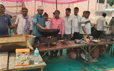 24 कोसी परिक्रमा में अनूठी मिसाल: चिराना की भैरव घाटी पर लगा एकमात्र प्लास्टिक मुक्त भंडारा, 24 घंटे मिल रही सेवा