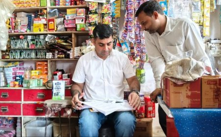 सोडावास में खाद्य सुरक्षा विभाग की कार्रवाई; 35 किलो प्योर सरस घी किया जप्त, 25 लीटर अवधि पार पैक्ड जूस मौके पर करवाया नष्ट