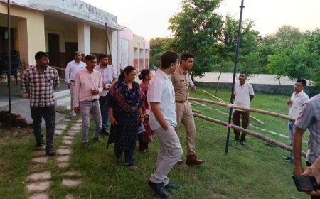 निकाय चुनाव 2026: जिला निर्वाचन अधिकारी अतुल प्रकाश ने लिया भिवाड़ी के 9 मतदान केंद्रों का जायजा, दिए सख्त निर्देश