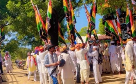 देवनारायण पदयात्रा का  हरसाना में किया भव्य स्वागत, 16 सितंबर को पहुंचेगी जोधपुरीया धाम