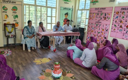 नीमला में नन्द घर आंगनवाड़ी केन्द्र पर हुआ पोषण माह का शुभारंभ