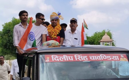 चावंडिया के ध्रुवराज सिंह राठौड़ बने सेना में लेफ्टिनेंट, गांव में गाजे-बाजे के साथ निकाला भव्य स्वागत जुलूस