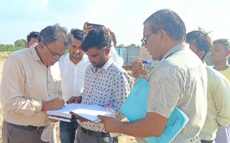 अधीक्षण अभियन्ता ने किया निर्माणाधीन बालिका सैनिक स्कूल का निरीक्षण; समसा की देखरेख में हो रहा निर्माण