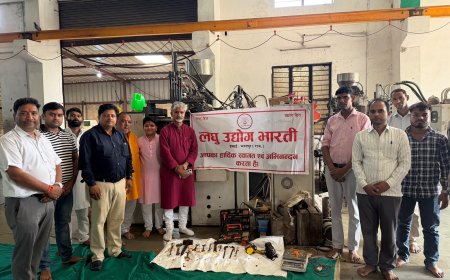 भरतपुर में लघु उद्योग भारती ने मनाई भगवान विश्वकर्मा जयंती, हवन-पूजन के साथ हुआ विचार गोष्ठी का आयोजन