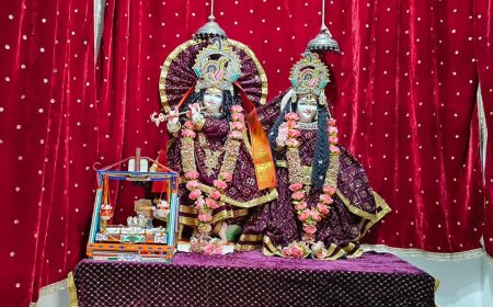 राधा अष्टमी पर श्री श्याम मंदिर में गूंजे राधा रानी के जयकारे, भजनों पर झूमे श्रद्धालु