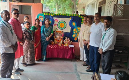 बयाना: राधा अष्टमी पर एक साथ गूंजा राधा नाम, 12 स्कूलों के 601 बच्चों ने ली नाम लेखन प्रतियोगिता में भाग