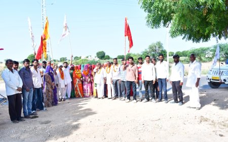 बावड़ी: अणवाणा से जसोल माजीसा धाम के लिए रवाना हुई 5वीं पैदल यात्रा,सुख-समृद्धि की कामना के साथ उमड़ा आस्था का सैलाब