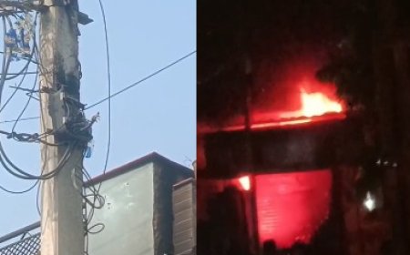अलवर में भीषण अग्निकांड: रामनगर कॉलोनी में आग ने पूरे मकान को बनाया राख, 30 लाख का नुकसान