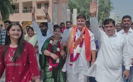 फलोदी नगर परिषद पर भाजपा का कब्जा: मेघराज कल्ला 13 वोटों से बने सभापति, बाप के बाद फलोदी में भी खिला कमल