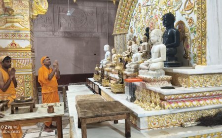 लक्ष्मणगढ़ जैन मंदिर में सुगंध दशमी की धूम: दशांग धूप की आहुतियों से महका वातावरण, श्रद्धालुओं ने किया उत्तम संयम धर्म का पालन