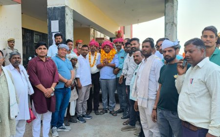 गोविंदगढ़ रामबास पालिका में भाजपा का 'क्लीन स्वीप': निर्दलीयों के समर्थन से महेंद्र सैनी 15 वोटों के भारी अंतर से बने उपाध्यक्ष