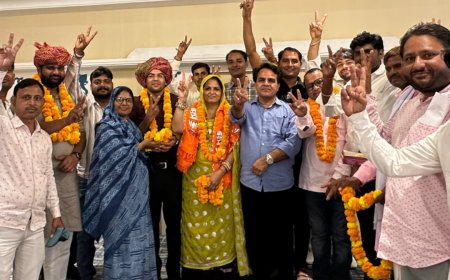महुवा नगरपालिका में भाजपा का पूर्ण दबदबा: उर्मिला मीणा निर्विरोध बनीं उपसभापति