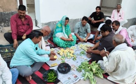 17 KM गड्ढे, 11 करोड़ का टेंडर और ठेकेदार 'लापता':PWD दफ्तर में 7 घंटे हाईवोल्टेज ड्रामा: विधायक ने काटी सब्जी, बोलीं— 'ब्लैकलिस्ट ऑर्डर मिलने पर ही उठेंगे'