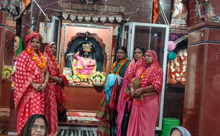 दाऊजी मंदिर प्रांगण में मातृशक्ति का संगम: सर्वसम्मति से चुनी गई अग्रवाल महिला मंडल की नई टीम