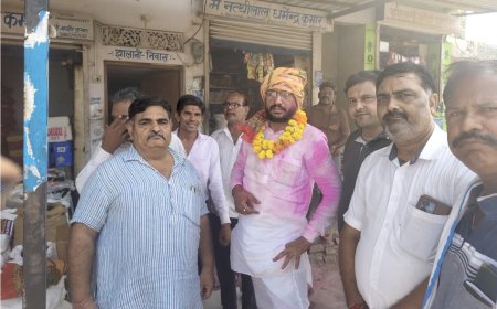 नगर पालिका खेड़ली अध्यक्ष पवन जैन का लक्ष्मणगढ़ में किया भव्य स्वागत