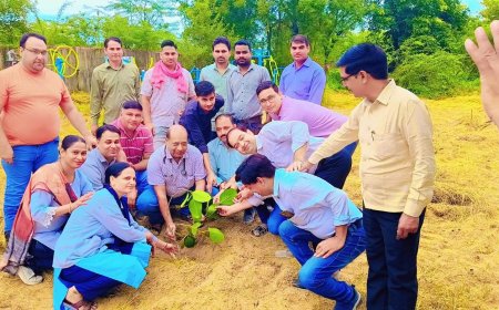 विश्व फार्मासिस्ट दिवस: सीएचसी लक्ष्मणगढ़ में पौधारोपण कर मरीजों को बांटे फल, सेवा संकल्प के साथ मनाया गया दिन