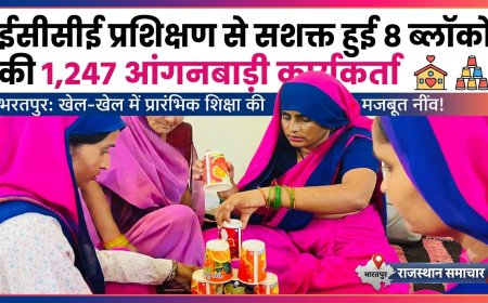 ईसीसीई प्रशिक्षण से सशक्त हुईं 8 ब्लॉकों की 1247 आंगनबाड़ी कार्यकर्ता; प्रारंभिक शिक्षा की दिशा में मजबूत कदम