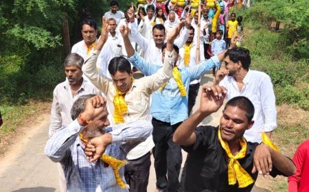 ऊकरूंद में श्रीमद् भागवत कथा का भव्य शुभारंभ: विशाल कलश यात्रा से भक्तिमय हुआ माहौल, जगह-जगह श्रद्धालुओं का स्वागत