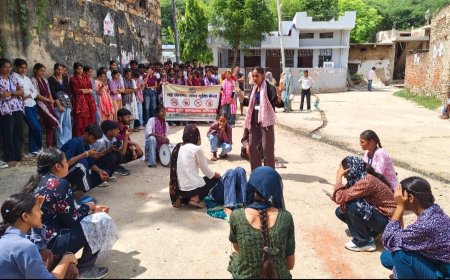 नशे को कहें ना, जिंदगी को कहें हाँ! खैरथल कॉलेज के युवाओं ने निकाली जागरूकता रैली व नुक्कड़ नाटक से दिया संदेश