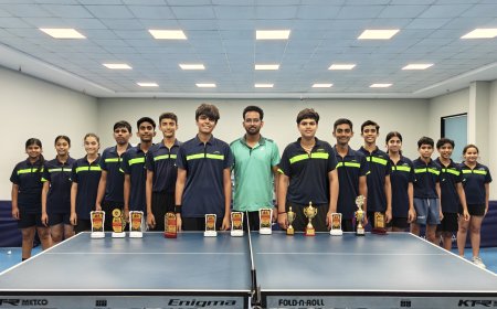 जिला टेबल टेनिस प्रतियोगिता में महेश स्पोर्ट्स अकादमी का जलवा; विभिन्न आयु वर्ग में 14 खिलाड़ियों का राज्य स्तर पर हुआ चयन