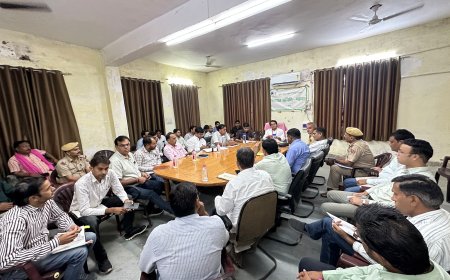 महुवा में विधायक राजेंद्र मीणा ने ली ब्लॉक स्तरीय अधिकारियों की समीक्षा बैठक; 15 विभागों के कामकाज की की कड़ी समीक्षा
