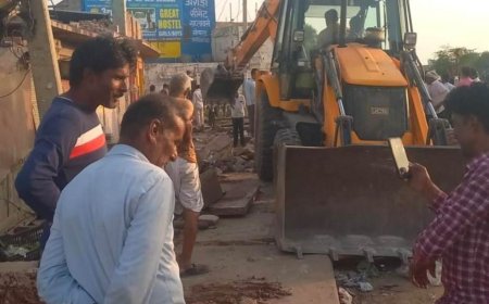 जोधपुर के सोयला में राष्ट्रीय राजमार्ग पर गरजा जेसीबी का पीला पंजा; सड़क के दोनों ओर से हटाए गए अवैध अतिक्रमण