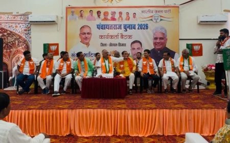 पंचायती राज चुनाव: खैरथल में भाजपा की विशेष बैठक आयोजित, बूथ स्तर तक संगठन को मजबूत करने का संकल्प