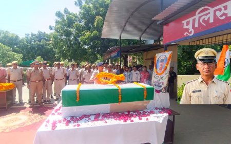कर्तव्य पथ पर समर्पित ASI डगराराम पंचतत्व में विलीन, पुलिस अधीक्षक रतन सिंह राठौड़ सहित अधिकारियों ने दी अंतिम विदाई