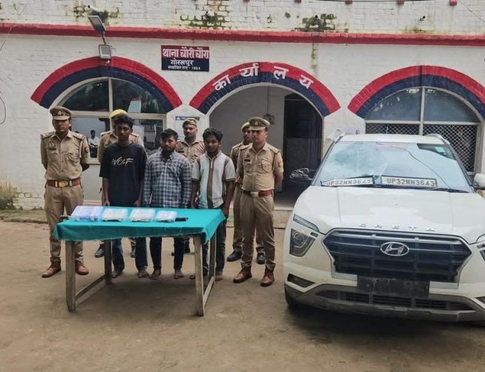 एक लाख के लेनदेन के विवाद में हिस्ट्रीशीटर पर चली गोली, हत्या के प्रयास में तीन गिरफ्तार