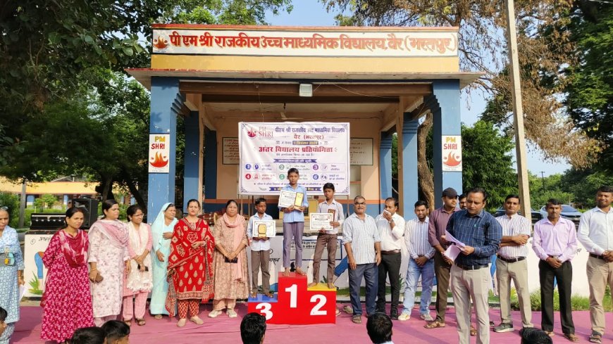 मैदान में कबड्डी का दम, मंच पर ज्ञान का परचम: पीएम श्री विद्यालय वैर में अंतर-विद्यालय महामुकाबला संपन्न