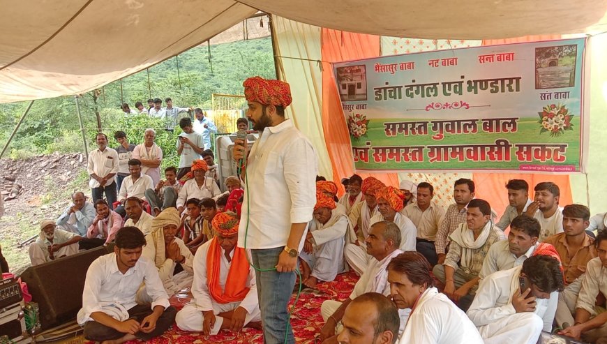 नट बाबा व सती माता धाम पर गूंजी धार्मिक कथाएं: ढांचा दंगल में उमड़ी श्रद्धालुओं की भीड़, भंडारे में लिया प्रसादी का आनंद